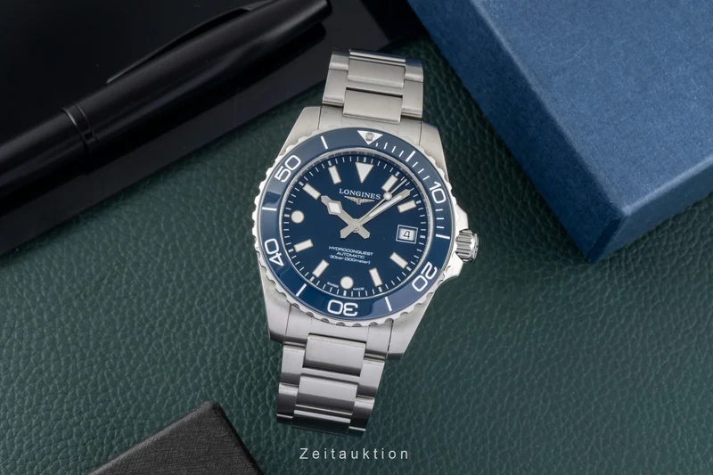 Longines Hydro Conquest steel automatic men's watch L3.779.4.96.6 LP: 2150EUR [2604626]