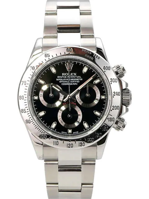 Rolex Daytona Edelstahl 116520 Schwarz