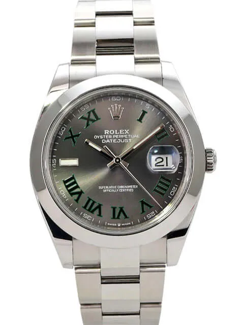 Rolex Datejust 41 Edelstahl 126300 Rhodium Römisch