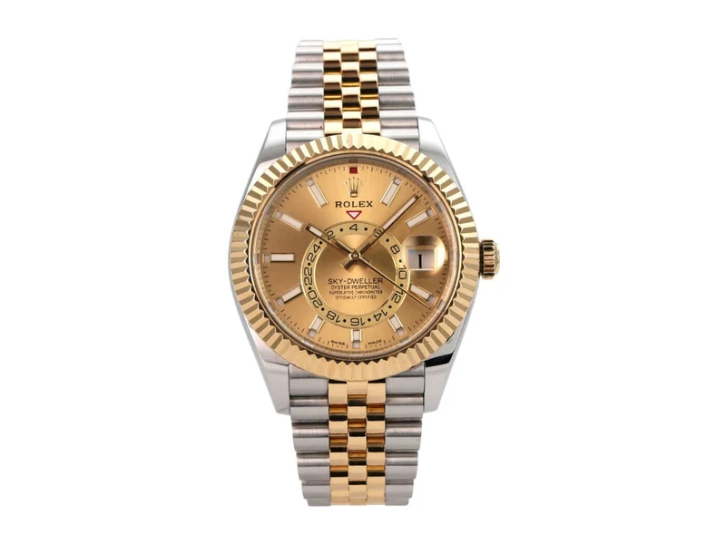 Rolex Sky-Dweller 326933 Champagner Jubile-Band