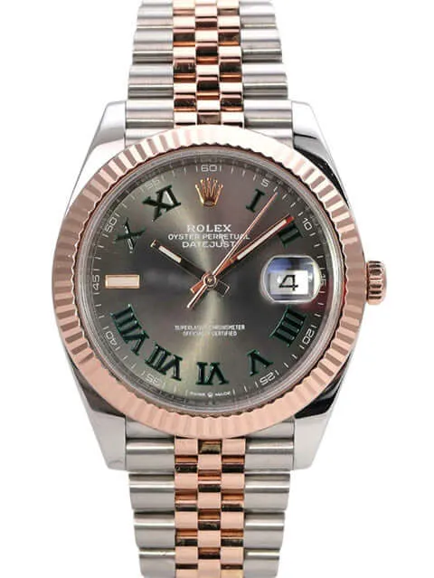 Rolex Datejust 41 Edelstahl Everose-Gold 126331 Slate Jubile-Band