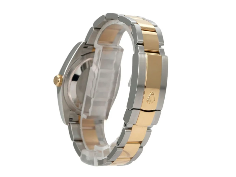 Rolex Datejust 36 Edelstahl Gelbgold 116203 Blau Arabisch