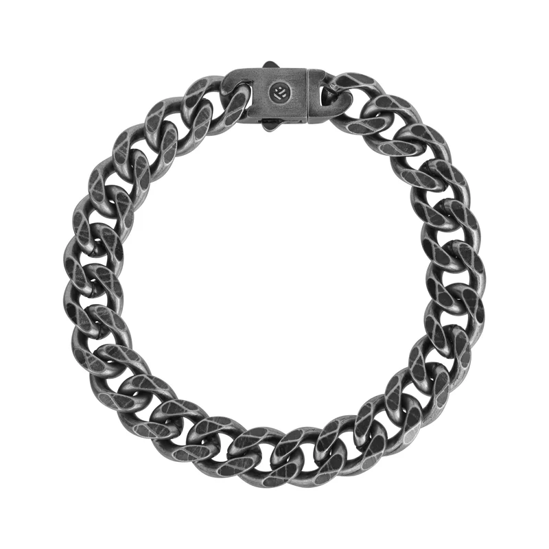 Gebürstetes kubanisches Gliederarmband | 10MM
