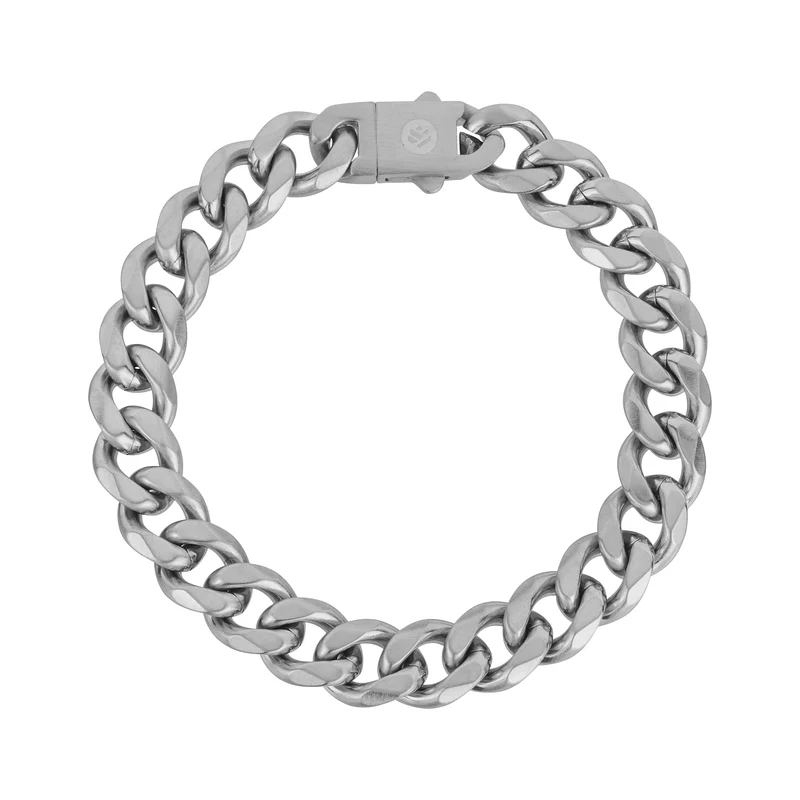 Gebürstetes kubanisches Gliederarmband | 10MM