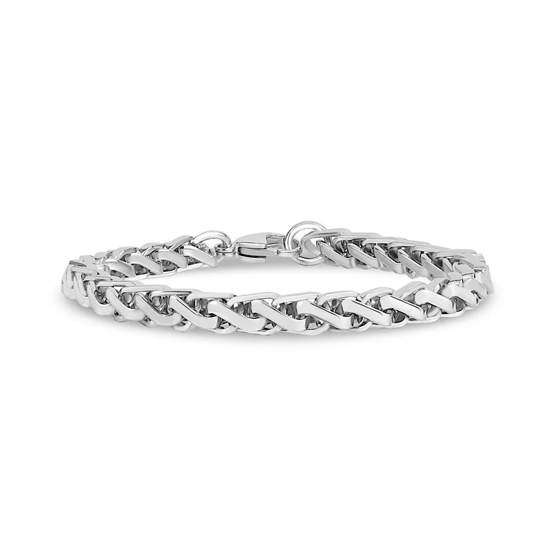 Quadratisches Weizen-Kettenarmband | 6MM