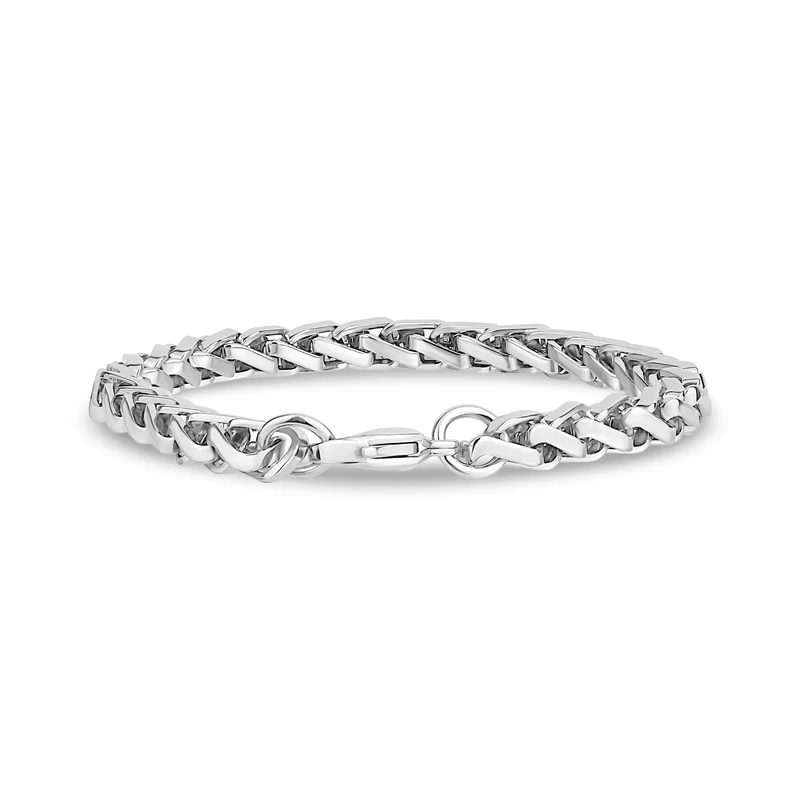 Quadratisches Weizen-Kettenarmband | 6MM