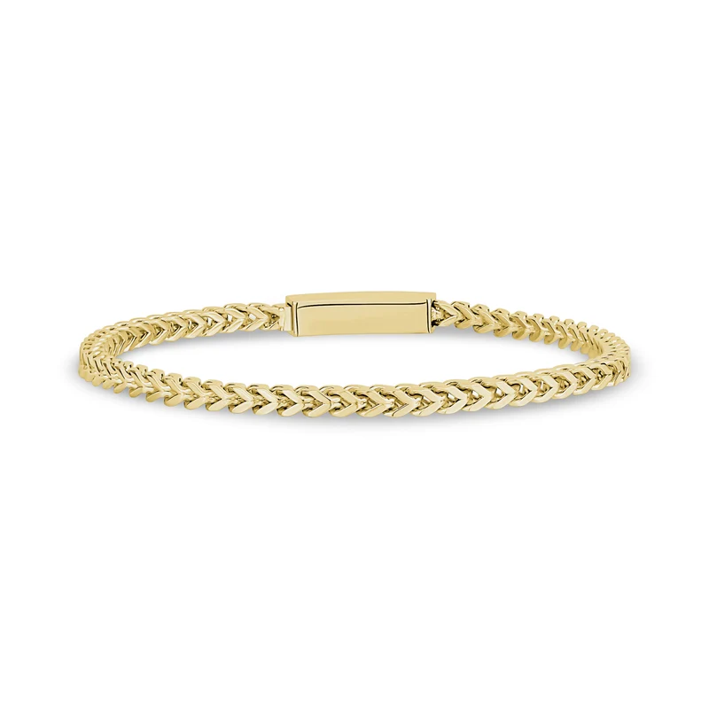 3mm dünnes Franco-Gliederarmband