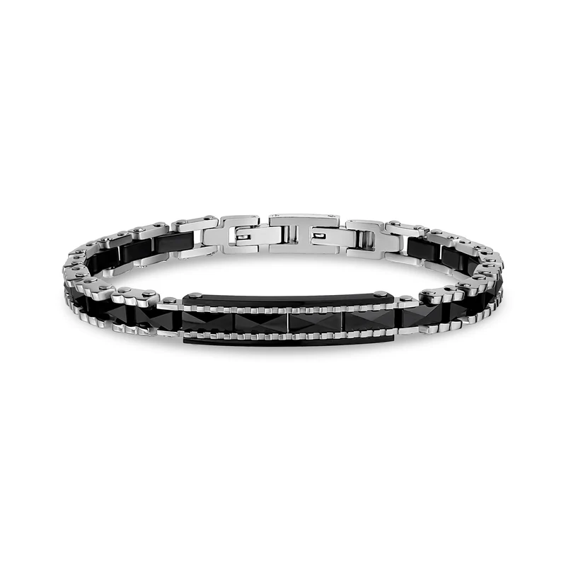 Facettiertes Noir-Armband