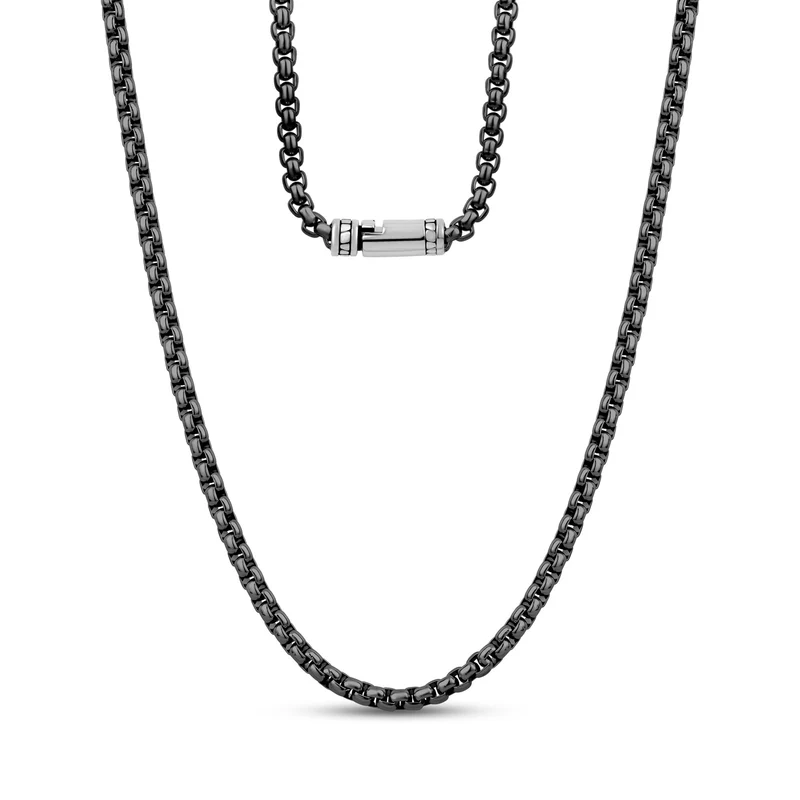 Detaillierte runde Box Link Kette | 4MM