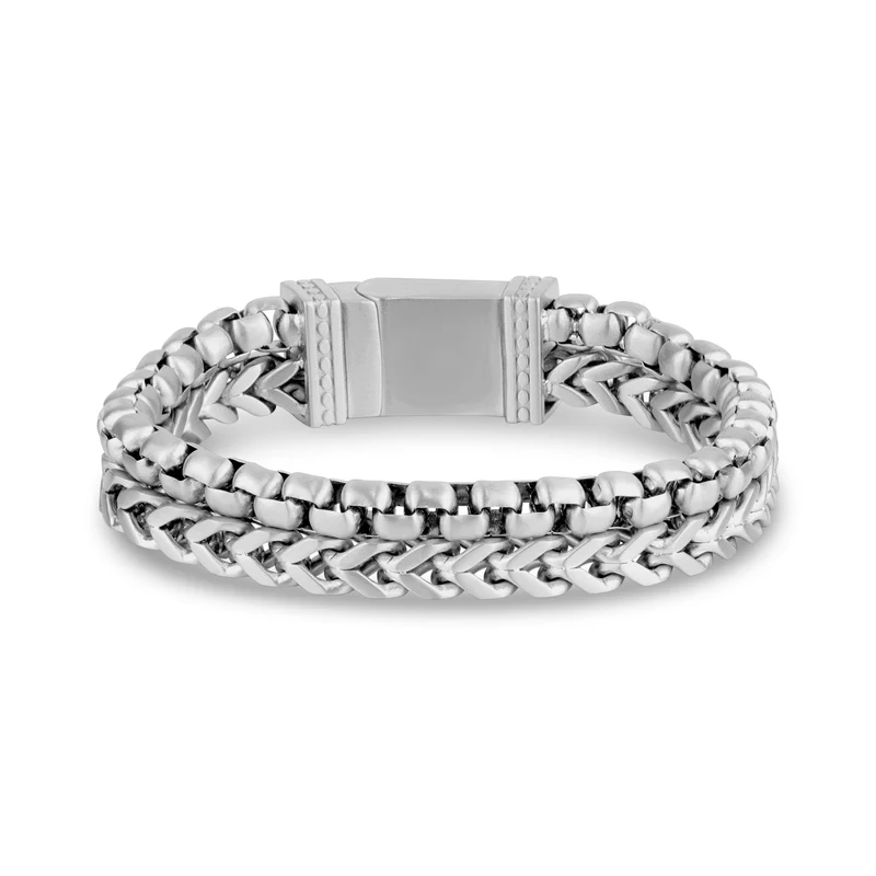 Rundes Box + Franco Gliederarmband
