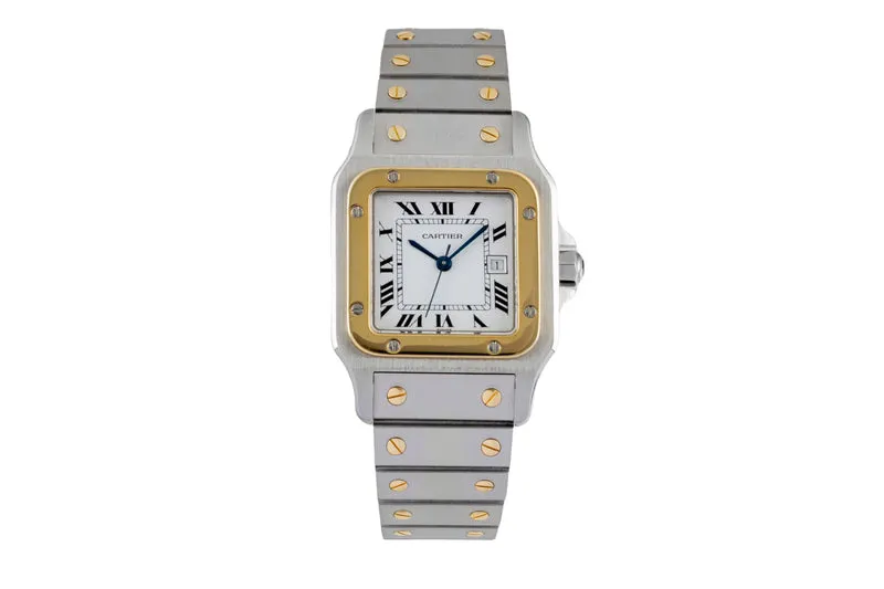 Cartier Santos steel / gold automatic men's watch 2961 [2604594]