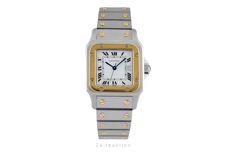 Cartier Santos steel / gold automatic men's watch 2961 [2604594]