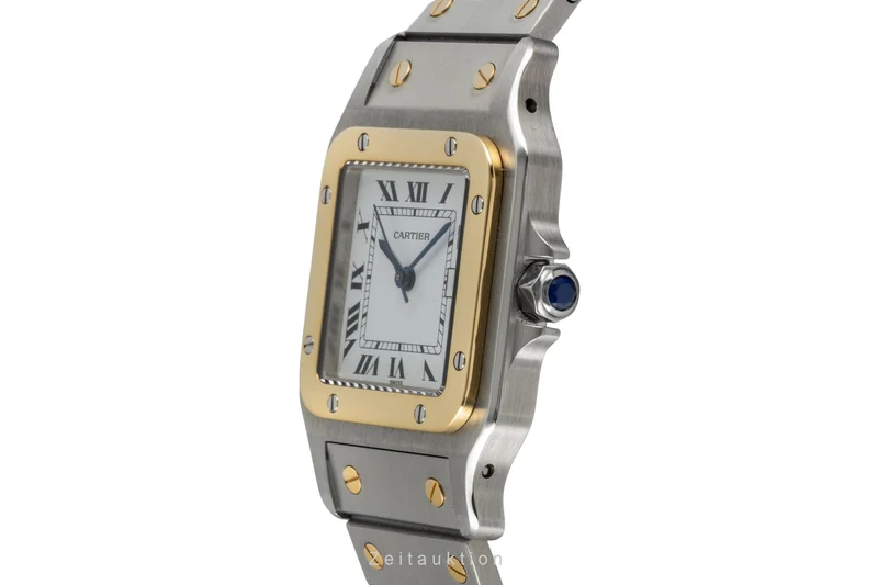 Cartier Santos steel / gold automatic men's watch 2961 [2604594]