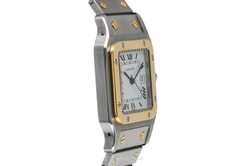 Cartier Santos steel / gold automatic men's watch 2961 [2604594]