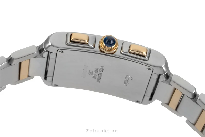 Cartier Tank Francaise chronograph steel / gold quartz men's watch W51004Q4 [2602331]