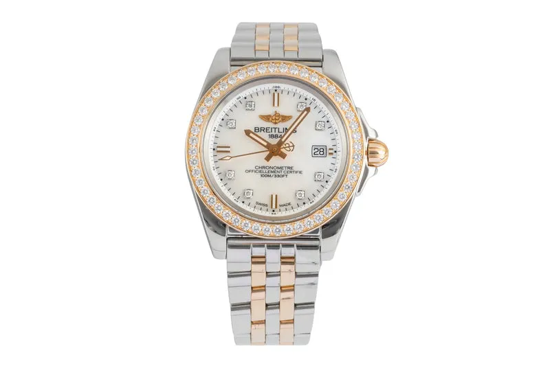 Breitling Galactic 32 steel / gold quartz men's watch C71330 [2604980]