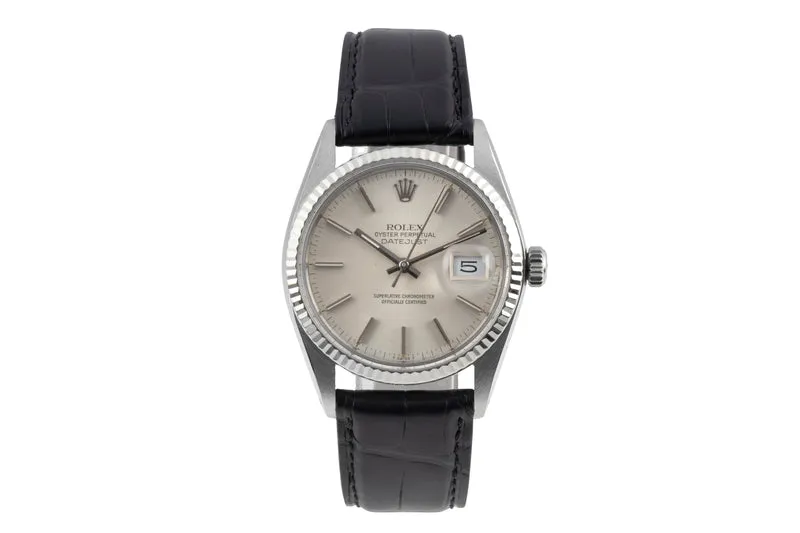 Rolex Datejust steel / white gold automatic men's watch 16014 Vintage [2604470]