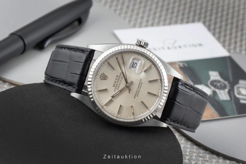 Rolex Datejust steel / white gold automatic men's watch 16014 Vintage [2604470]