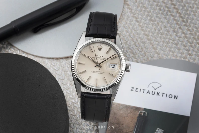 Rolex Datejust steel / white gold automatic men's watch 16014 Vintage [2604470]