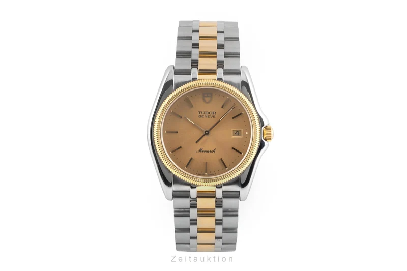 Tudor Monarch gilt / steel quartz men's watch 15633 [2604384]