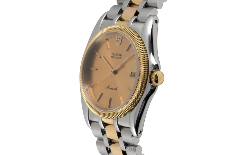 Tudor Monarch gilt / steel quartz men's watch 15633 [2604384]
