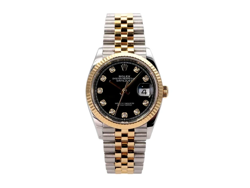 Rolex Datejust 36 126233 Schwarz Diamant Jubile-Band