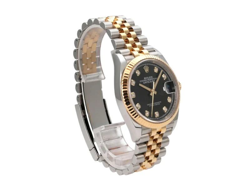 Rolex Datejust 36 126233 Schwarz Diamant Jubile-Band