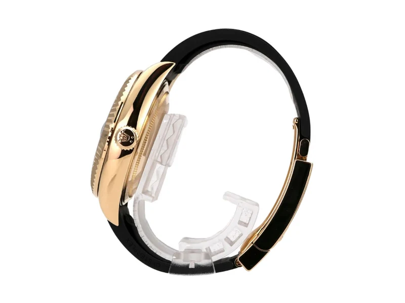 Rolex Sky-Dweller Gelbgold Oysterflex 326238 Schwarz