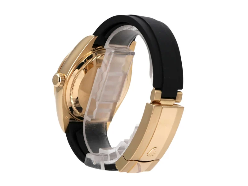 Rolex Sky-Dweller Gelbgold Oysterflex 326238 Schwarz
