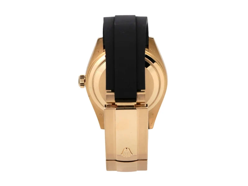 Rolex Sky-Dweller Gelbgold Oysterflex 326238 Schwarz