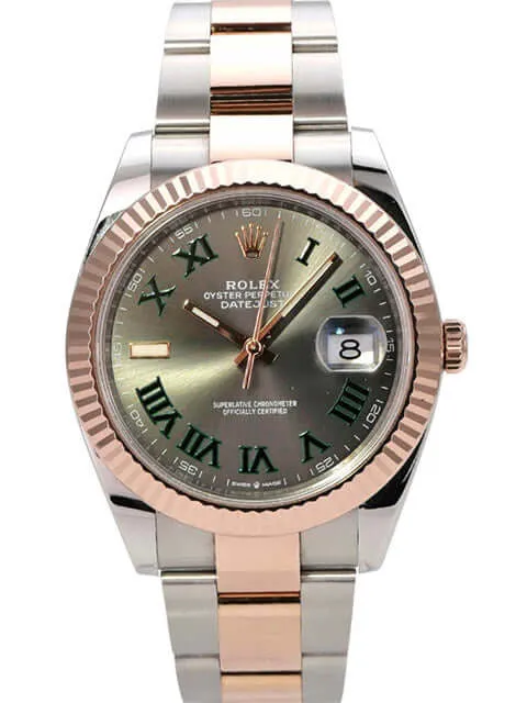 Rolex Datejust 41 Edelstahl Everose-Gold 126331 Slate Römisch