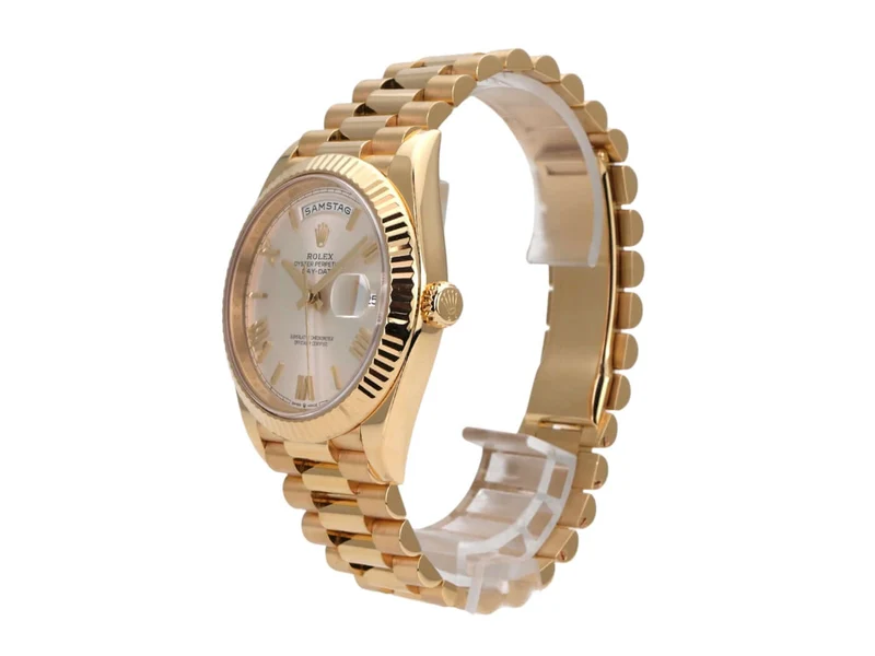 Rolex Day-Date 40 Gelbgold 228238 Silber Römisch