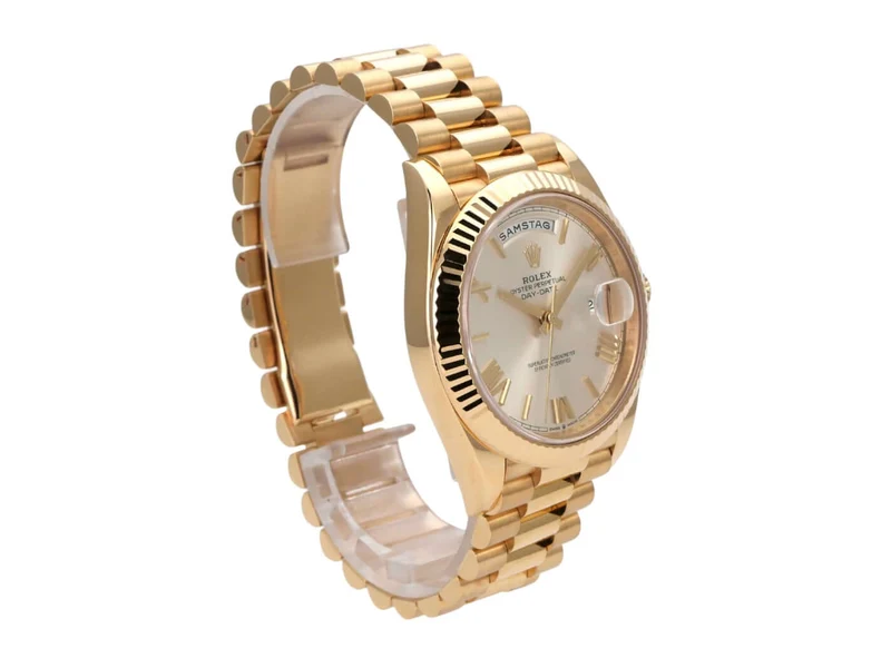 Rolex Day-Date 40 Gelbgold 228238 Silber Römisch