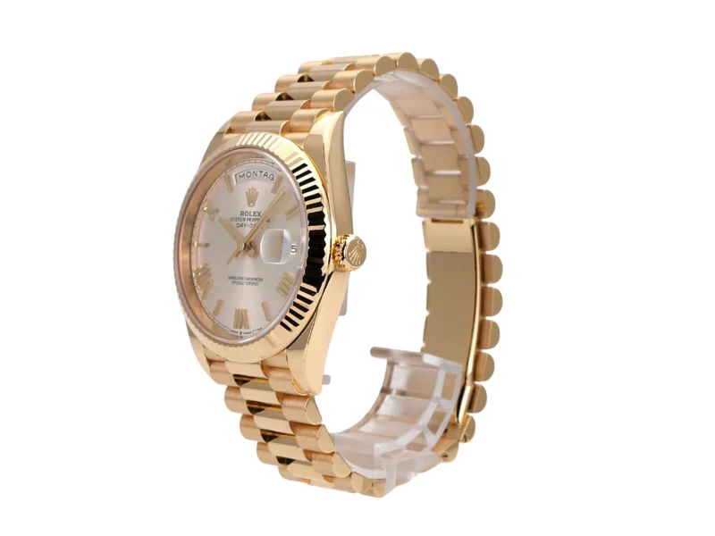 Rolex Day-Date 40 Gelbgold 228238 Silber Römisch