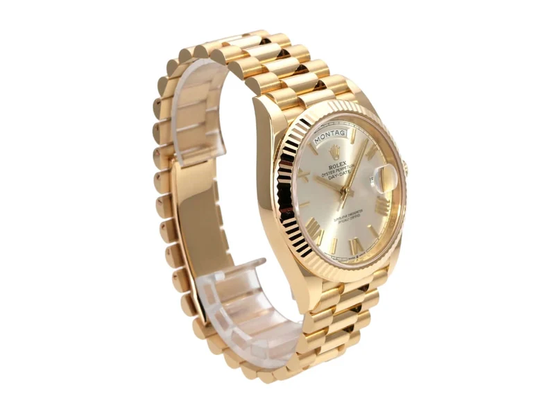 Rolex Day-Date 40 Gelbgold 228238 Silber Römisch