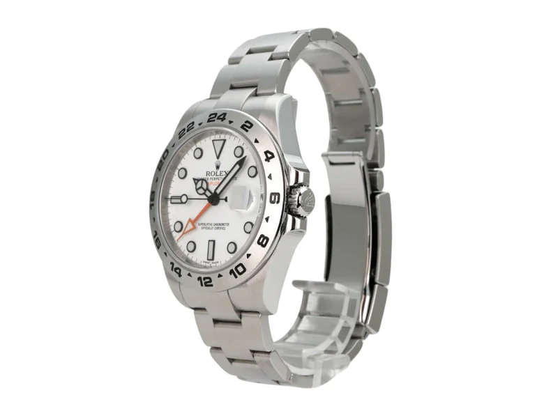 Rolex Explorer II 42 Edelstahl 216570 weißes Zifferblatt