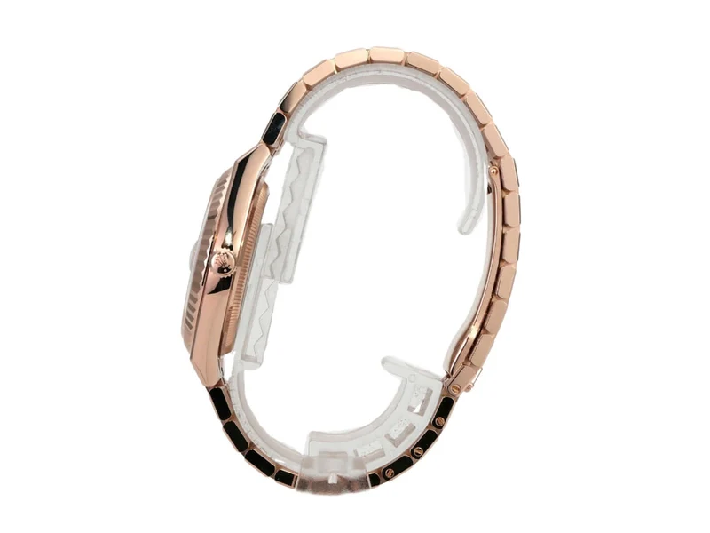 Rolex Land-Dweller 36 Everose-Gold 127235 Tiefweiß Wabe Flat Jubile-Band