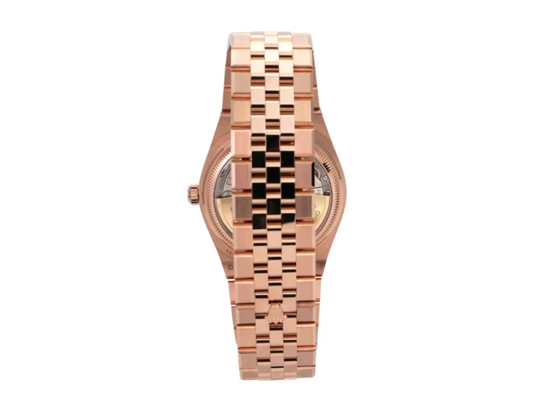 Rolex Land-Dweller 36 Everose-Gold 127235 Tiefweiß Wabe Flat Jubile-Band