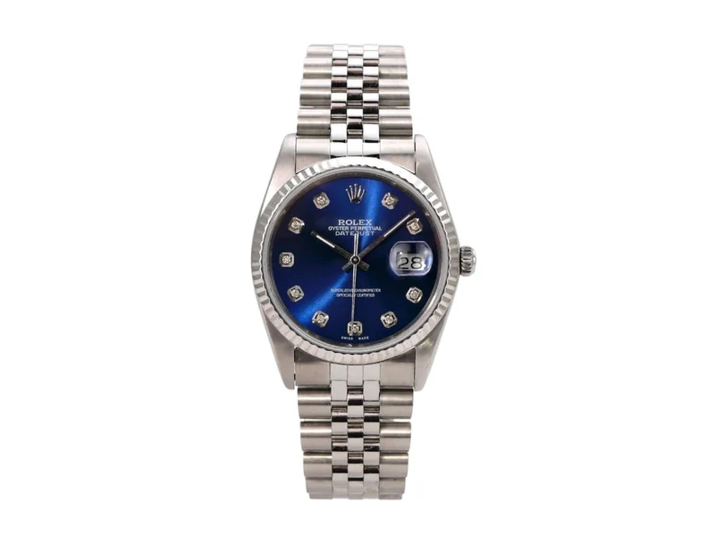 Rolex Datejust 36 Ref. 16234 Blau Diamant Jubile-Band