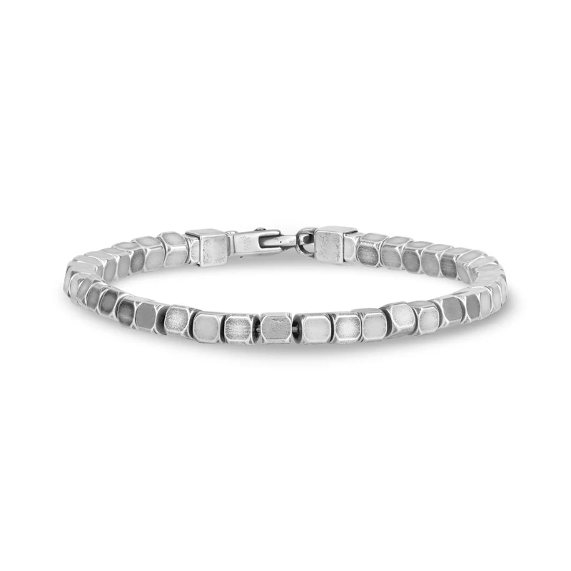 Quadratisches Gliederarmband, antikisiert
