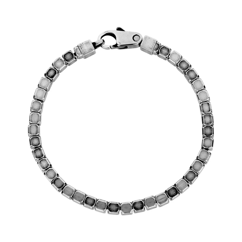 Quadratisches Gliederarmband, antikisiert