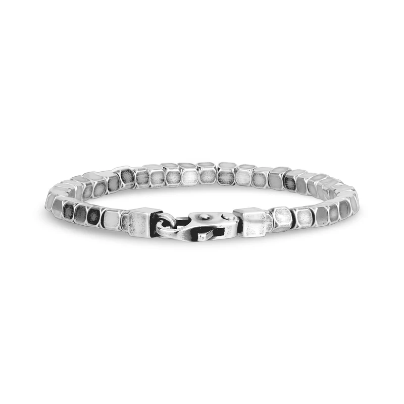 Quadratisches Gliederarmband, antikisiert