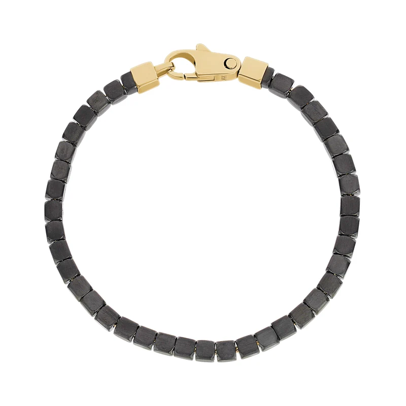 Quadratisches Gliederarmband, antikisiert