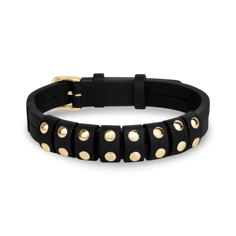 Rockstar Nieten-Lederarmband