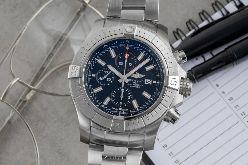 Breitling Super Avenger chronograph steel automatic men's watch A13375 [2604645]