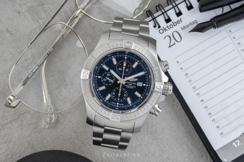 Breitling Super Avenger chronograph steel automatic men's watch A13375 [2604645]