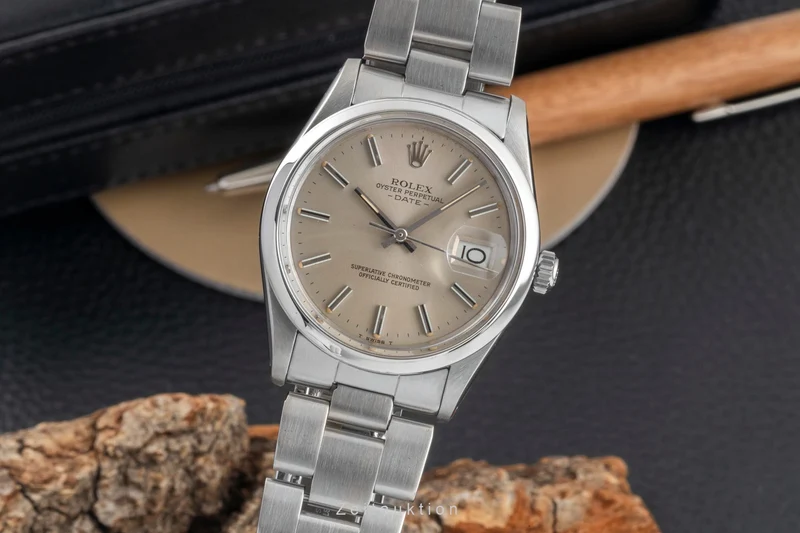 Rolex Date steel automatic men's watch 1500 Vintage [2604323]
