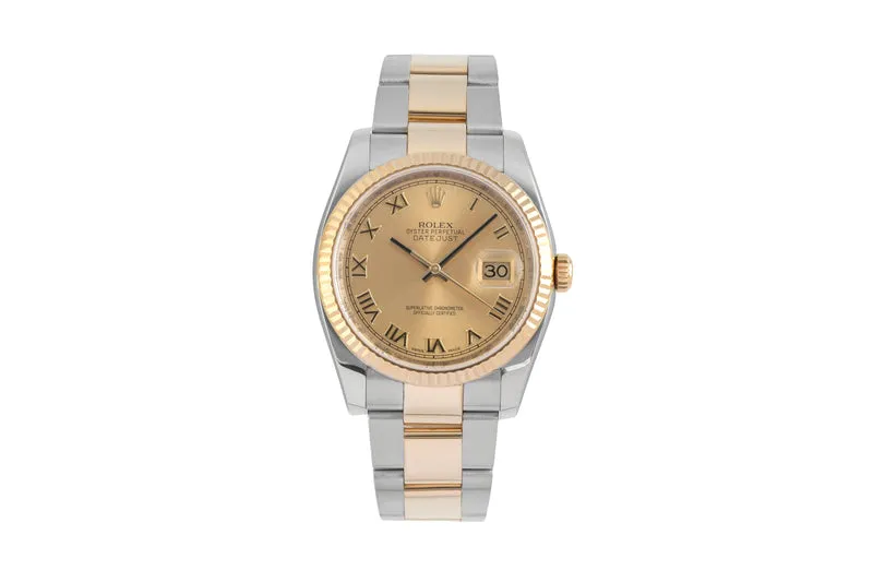 Rolex Datejust steel / gold automatic men's watch 116233 [2604711]
