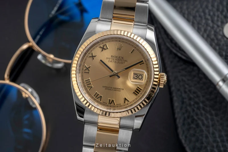 Rolex Datejust steel / gold automatic men's watch 116233 [2604711]