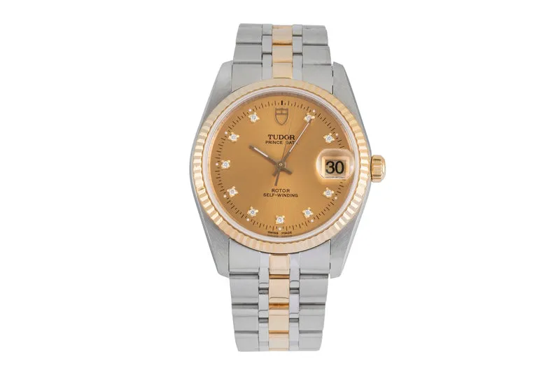 Tudor Prince Date steel automatic men's watch 74033 [2604803]